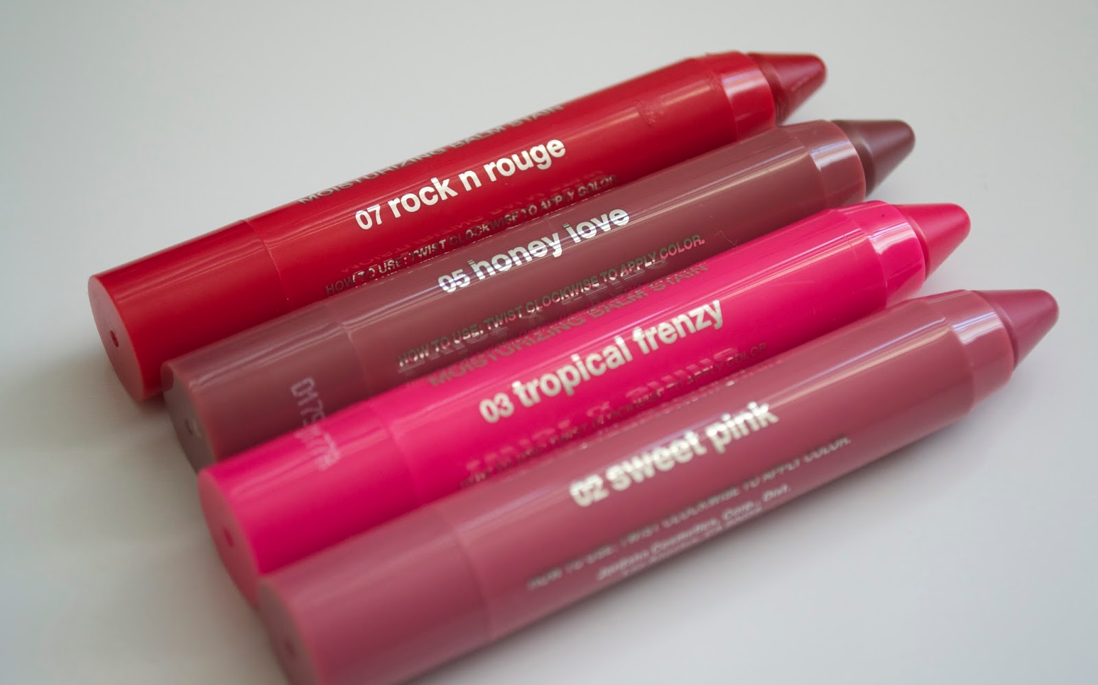 Aquaheart Jordana Cosmetics Twist & Shine Moisturizing Balm Stain (4 Shades) Swatches and Review