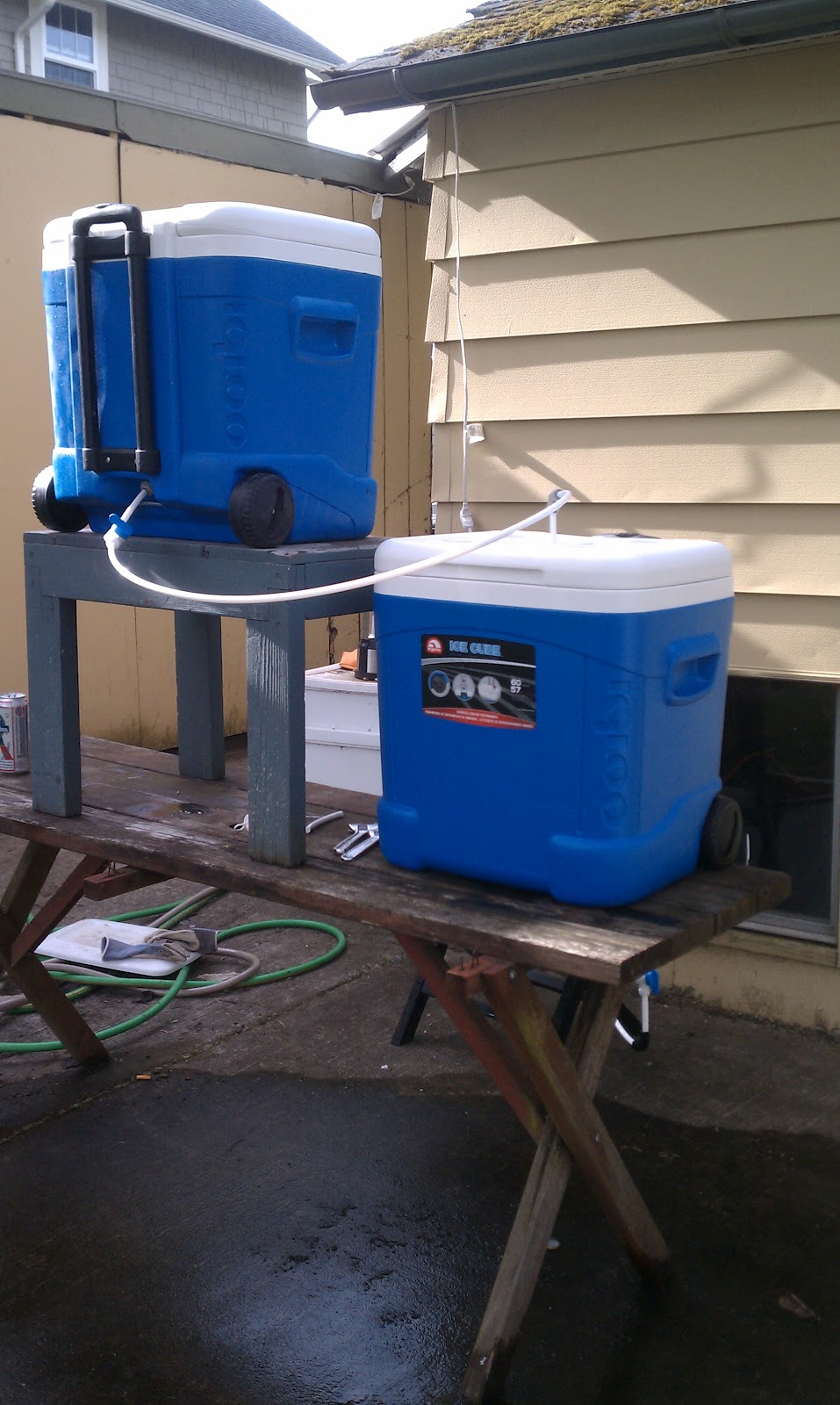 The Homebrew Believer 15gallon mash/lauter tun cooler system with HLT