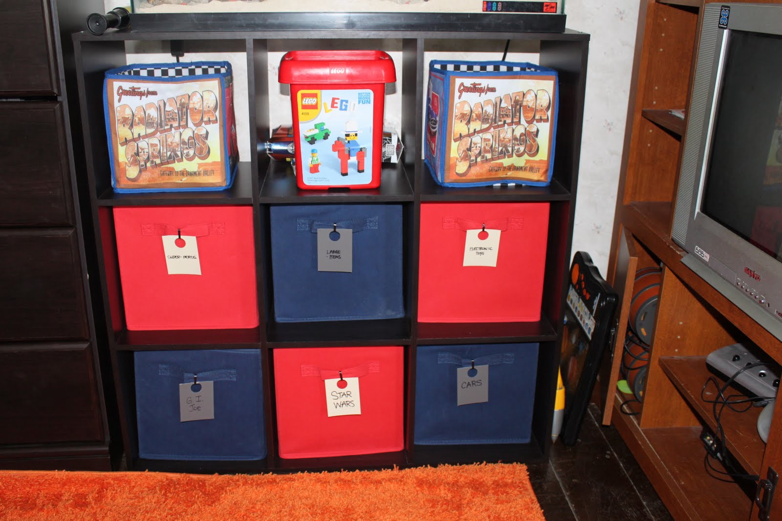 Frugal...but Fabulous Labeling Fabric Storage Bins