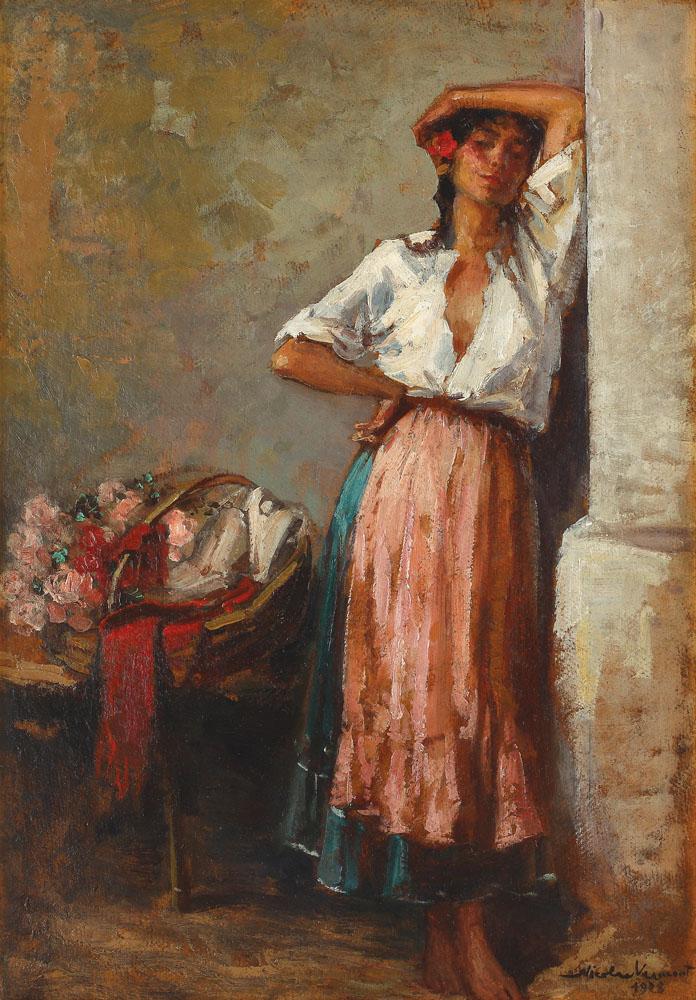 Nicolae Vermont Genre /PostImpressionism /Realist painter Tutt'Art