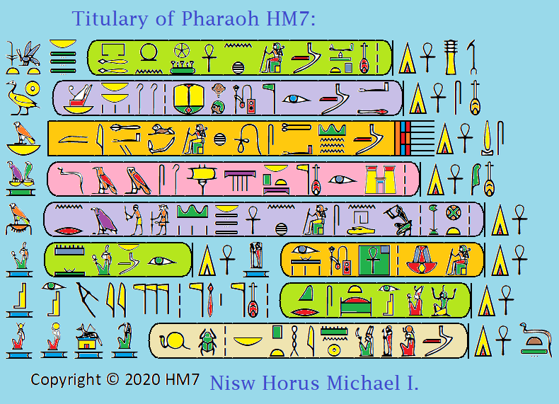 Royal Titles of Pharaoh HM7