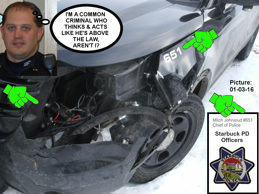 Lion News Corrupt Starbuck Police Chief Mitch "Corrupt Little Troll