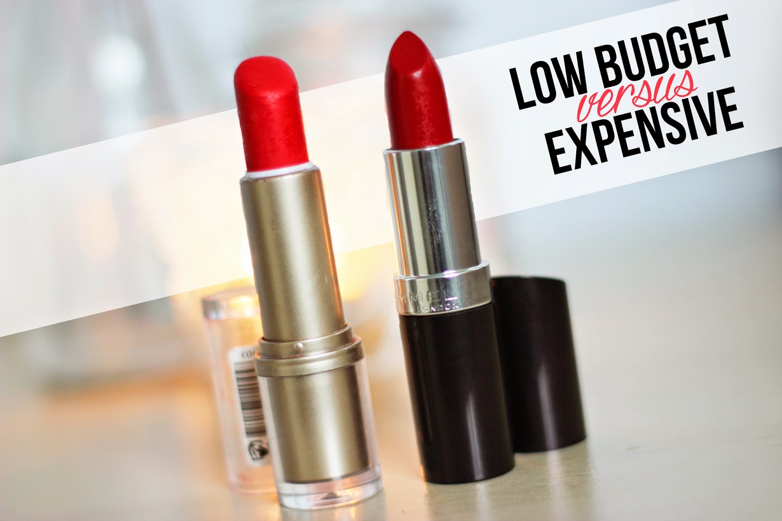 Lowbudget vs. Expensive Rode lipstick The Budget Life