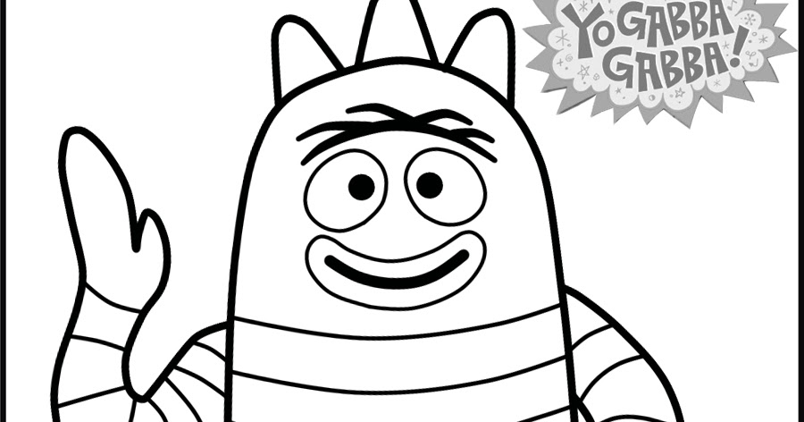 Brobee Yo Gabba Gabba Coloring Pages | Team colors