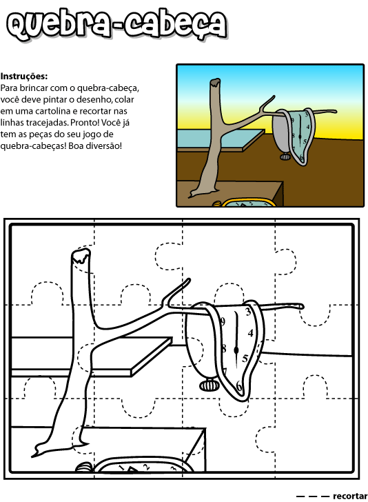 imagens Quebra cabeça palhaço girafa e outros para recortar pintar Desenhos Para Colorir Quebra cabeça palhaço girafa e outros para recortar