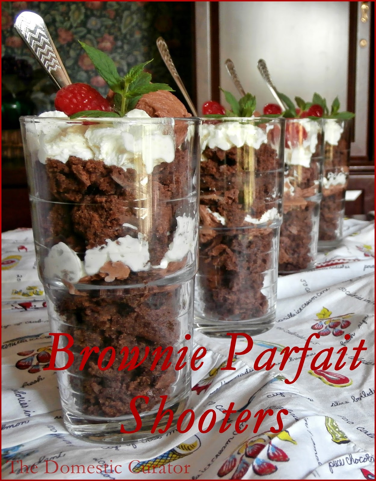 The Domestic Curator Brownie Parfait Shooters