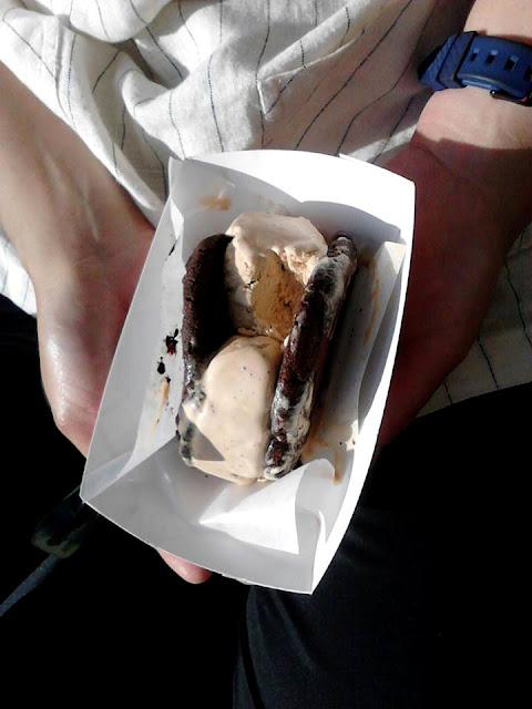 Ice cream sandwich at Bakerbots on Delaware Ave.