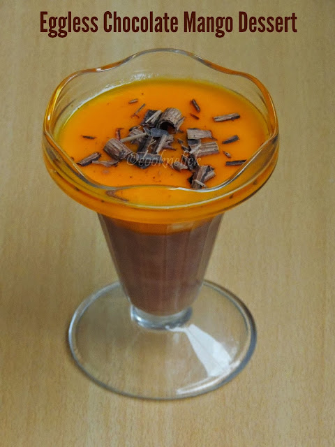 Eggless chocolate Mango Mousse