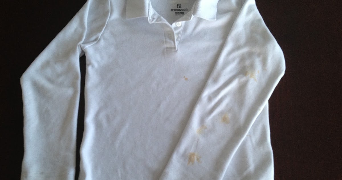Uniform Mom Treating stains on white shirts a review of the Clorox