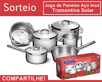 Prticipe do Sorteio de um Conjunto de Panelas Tramontina