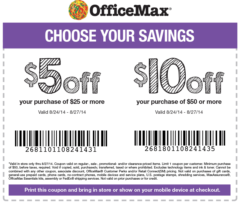 Free Printable Coupons Office Max Coupons