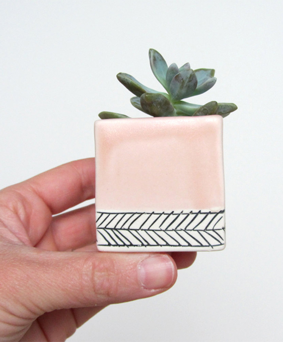 Handmade ceramic planter by Ebenotti on Etsy