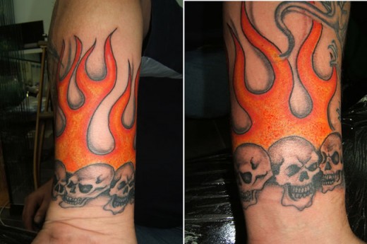 fire flame tattoo design amazing