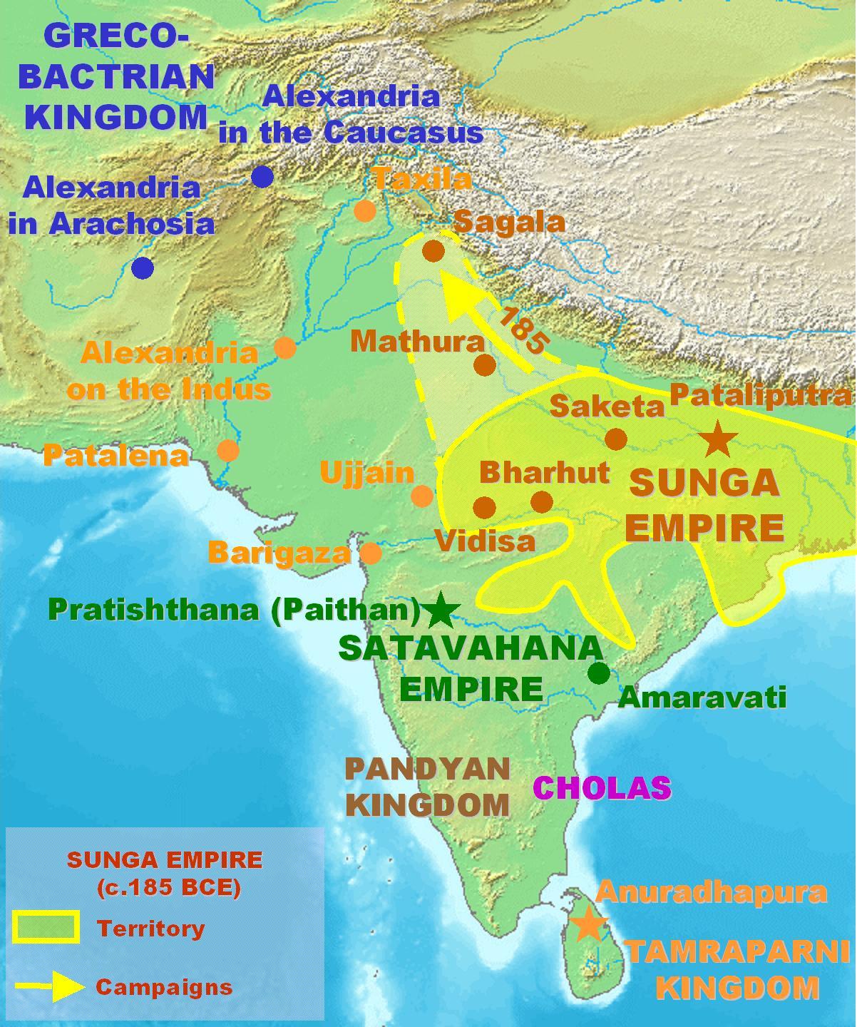 Map Mauryan Empire
