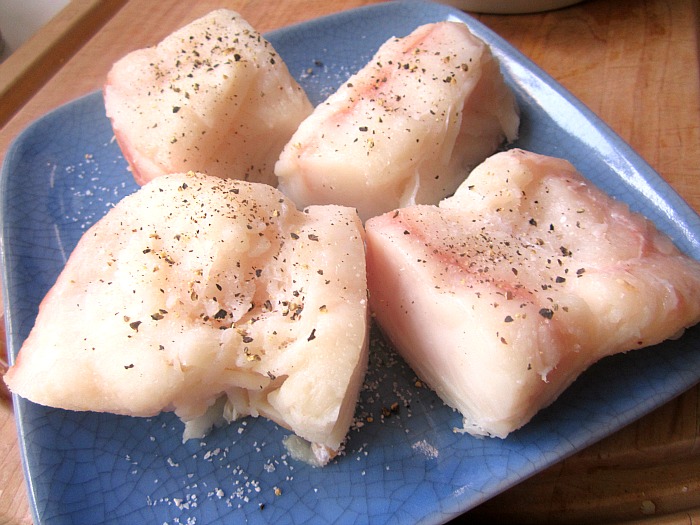 Halibut Nicoise w/ Tomato Anchovy Butter