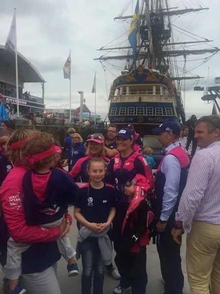 Crown Princess Victoria of Sweden attended Volvo Ocean Race in Gothenburg