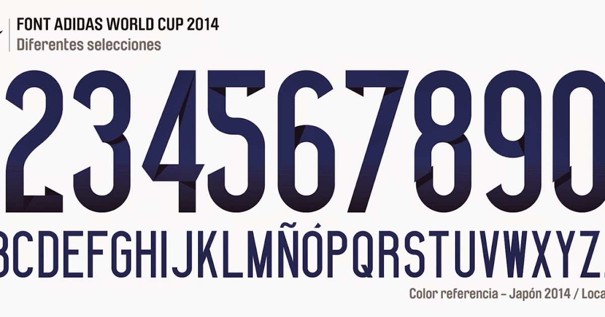 TIPOGRAFIAS Y FONTS Font Adidas World Cup 2014