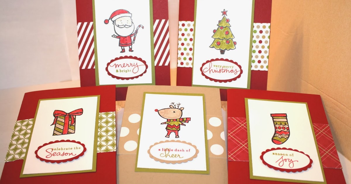 Jennie M's Stampin Spot: Color Me Christmas and Wishing You Quick Cards