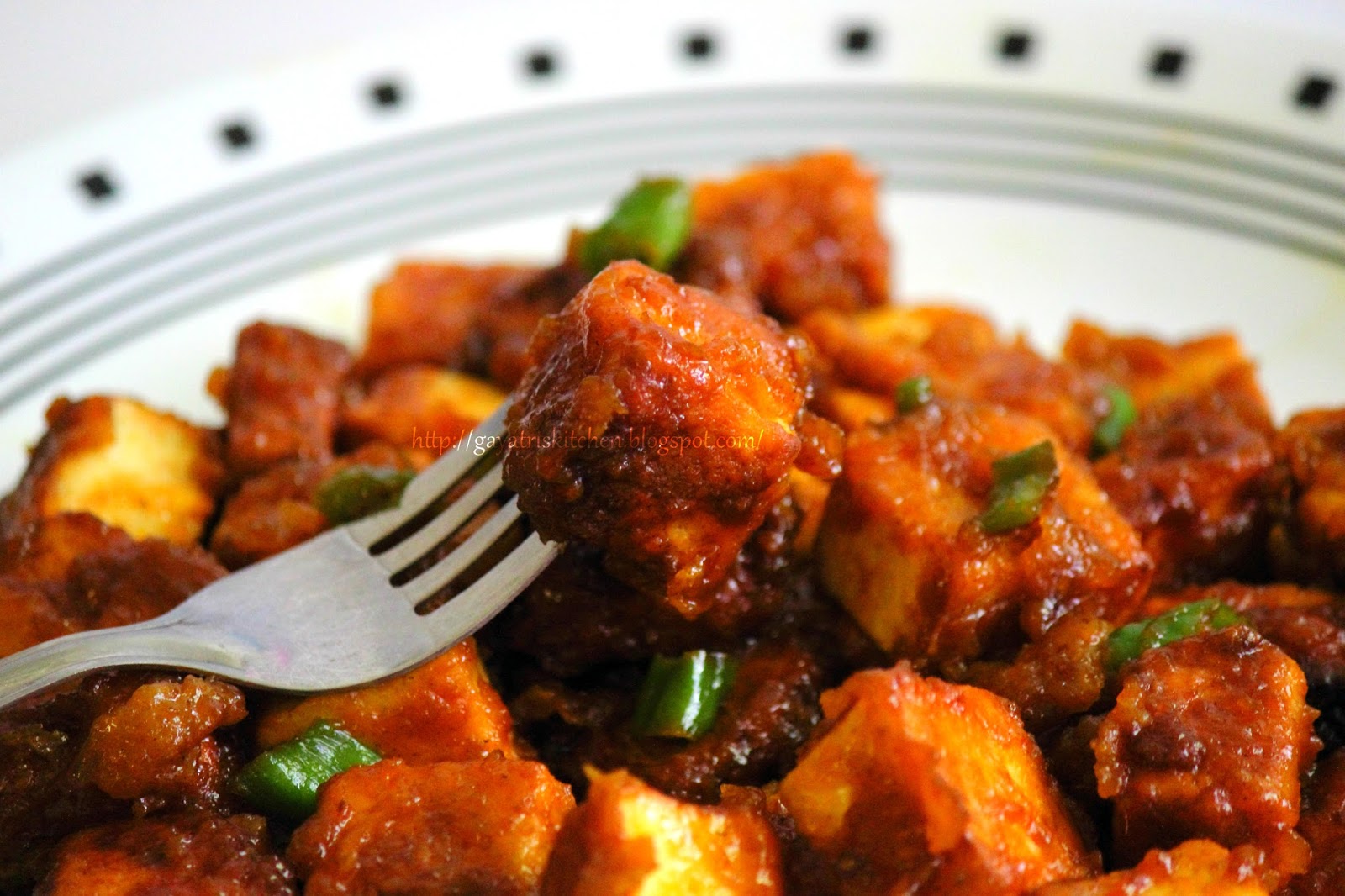 Gayatri's Kitchen ORANGE PANEER WITH CHILLIES PANEER IN MANDARIN