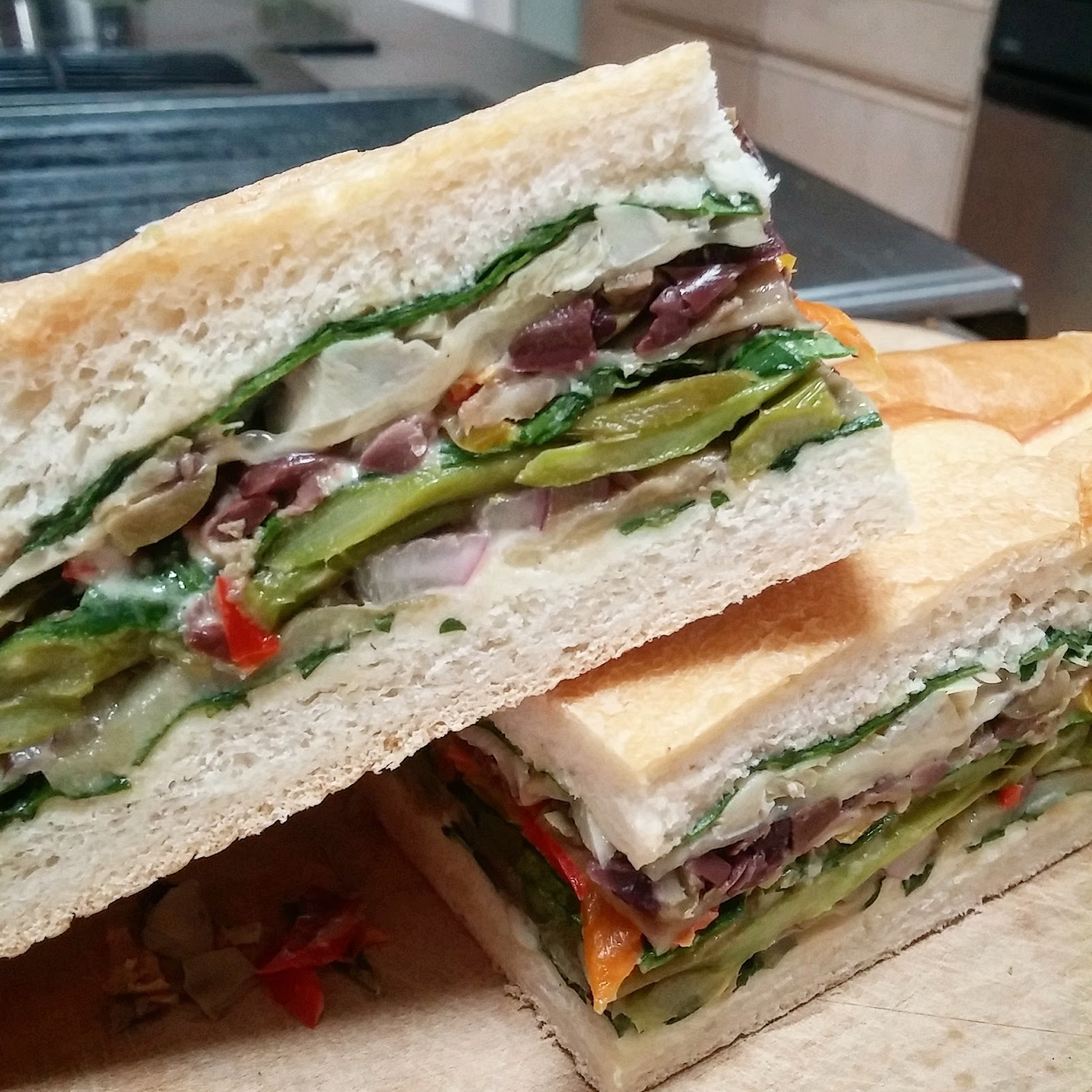 Simply Gourmet Italian Pressed Sandwich vegan vegetarian