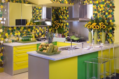 braxton and yancey: POP ART COLOR IN THE KITCHEN