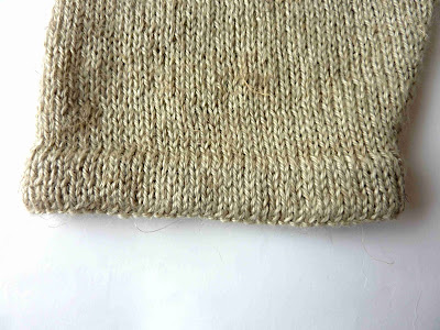 Turned hem - right side