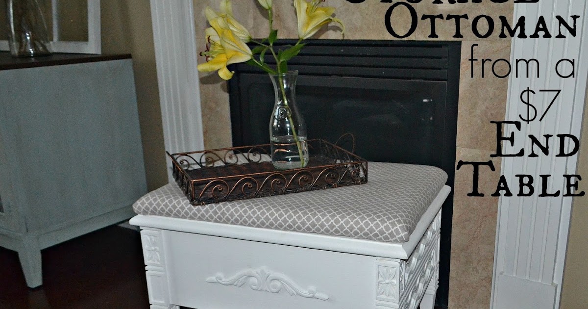 Thrifty Artsy Girl How to Make an Elegant Storage Ottoman with a