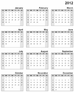 Printable 2012 Calendar  Holidays on 2012 Printable Calendars And Holidays