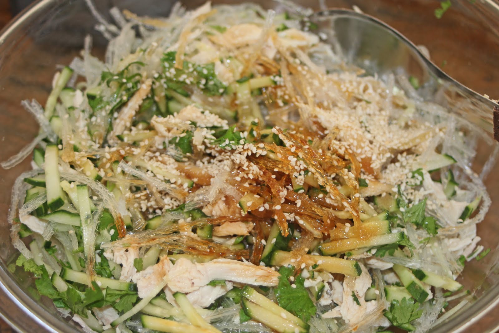 The Grub Files Cooking with Camissonia AgarAgar Salad with Chicken