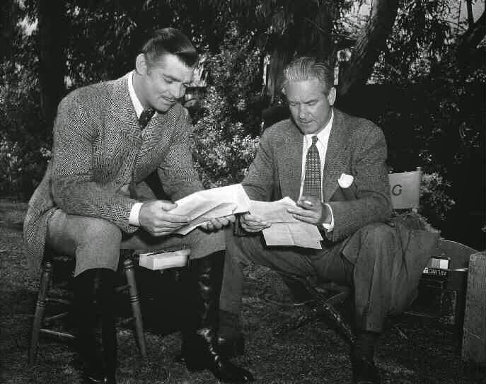 Amazing Historical Photo of Clark Gable with Victor Fleming in 1949 