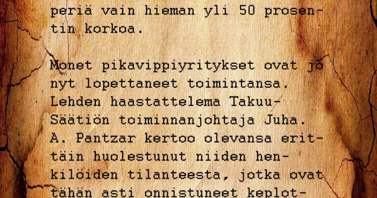 Ankia Kamala Vanha kirje