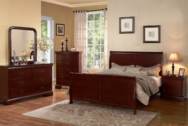 light cherry wood bedroom furniture sets elegant classic design ideas with unique mirror and ...