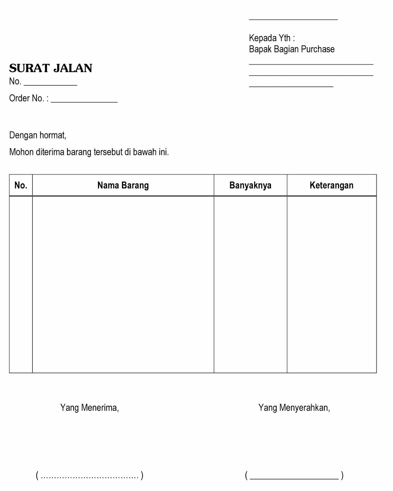 Download Contoh Faktur Surat Jalan Dan Kwitansi