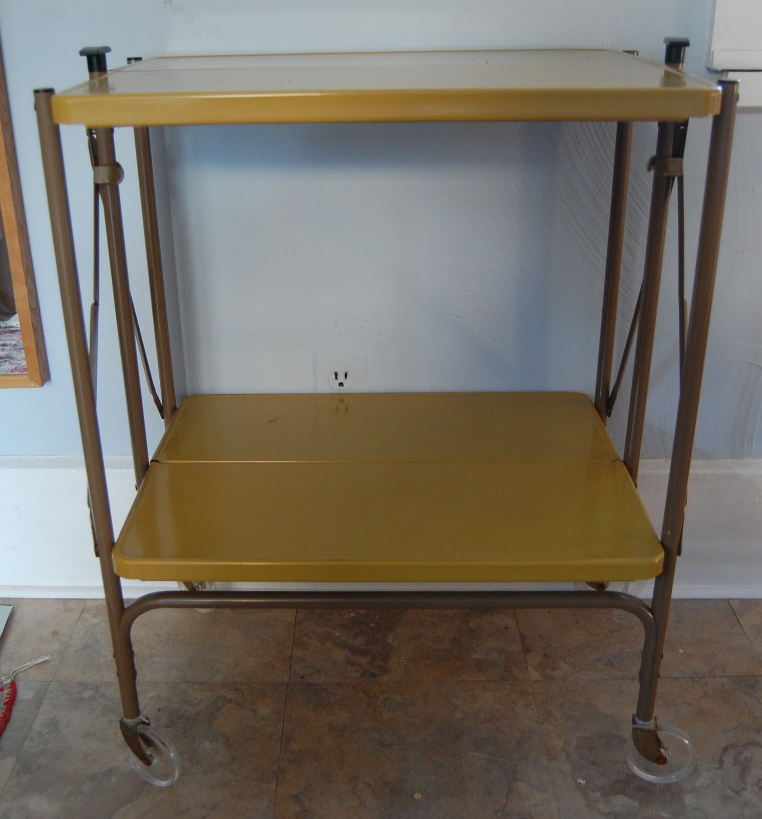 Wunderful Things Vintage Folding Tea Cart