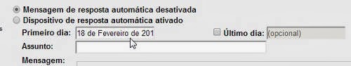 Email de reposta automática no Gmail Email de reposta automática no Gmail
