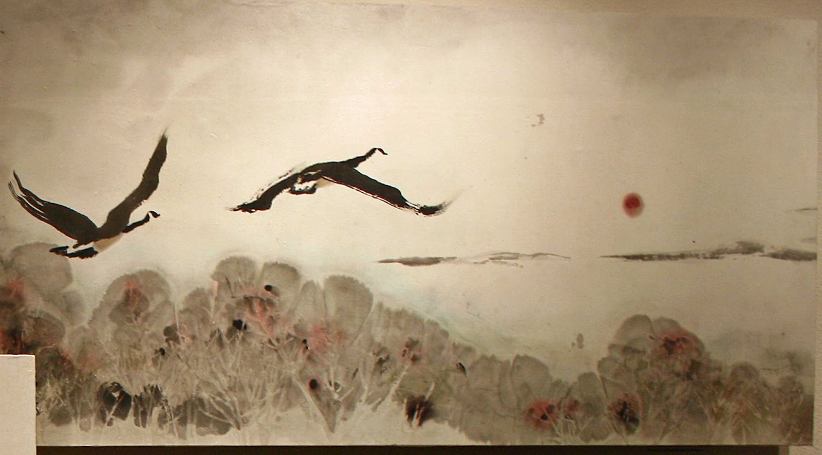 Tim Loh's Paintings: Geese Paintings...Flight Preparation