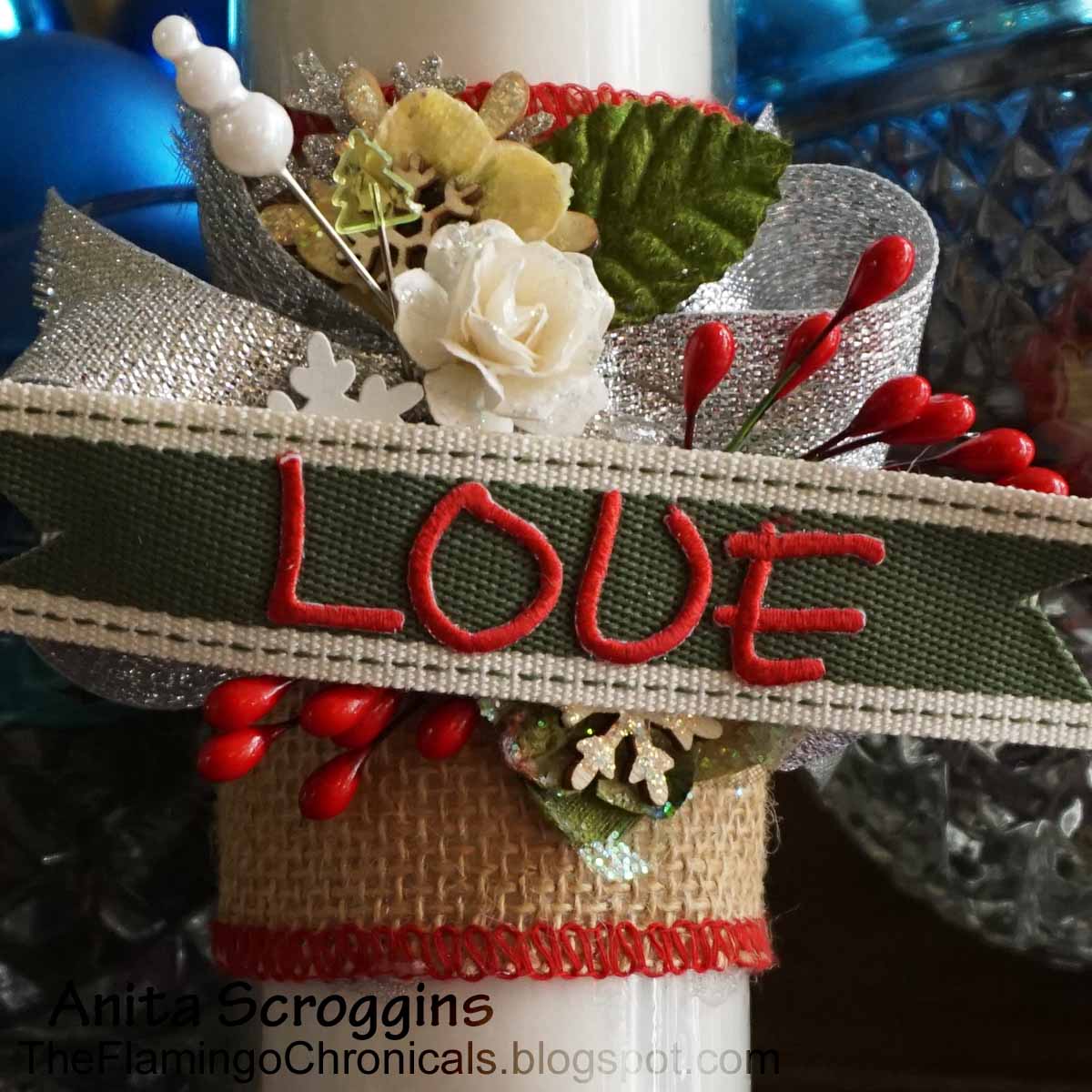 Dollar Store Candles with Joy Iron on Letters The Flamingo Chronicals