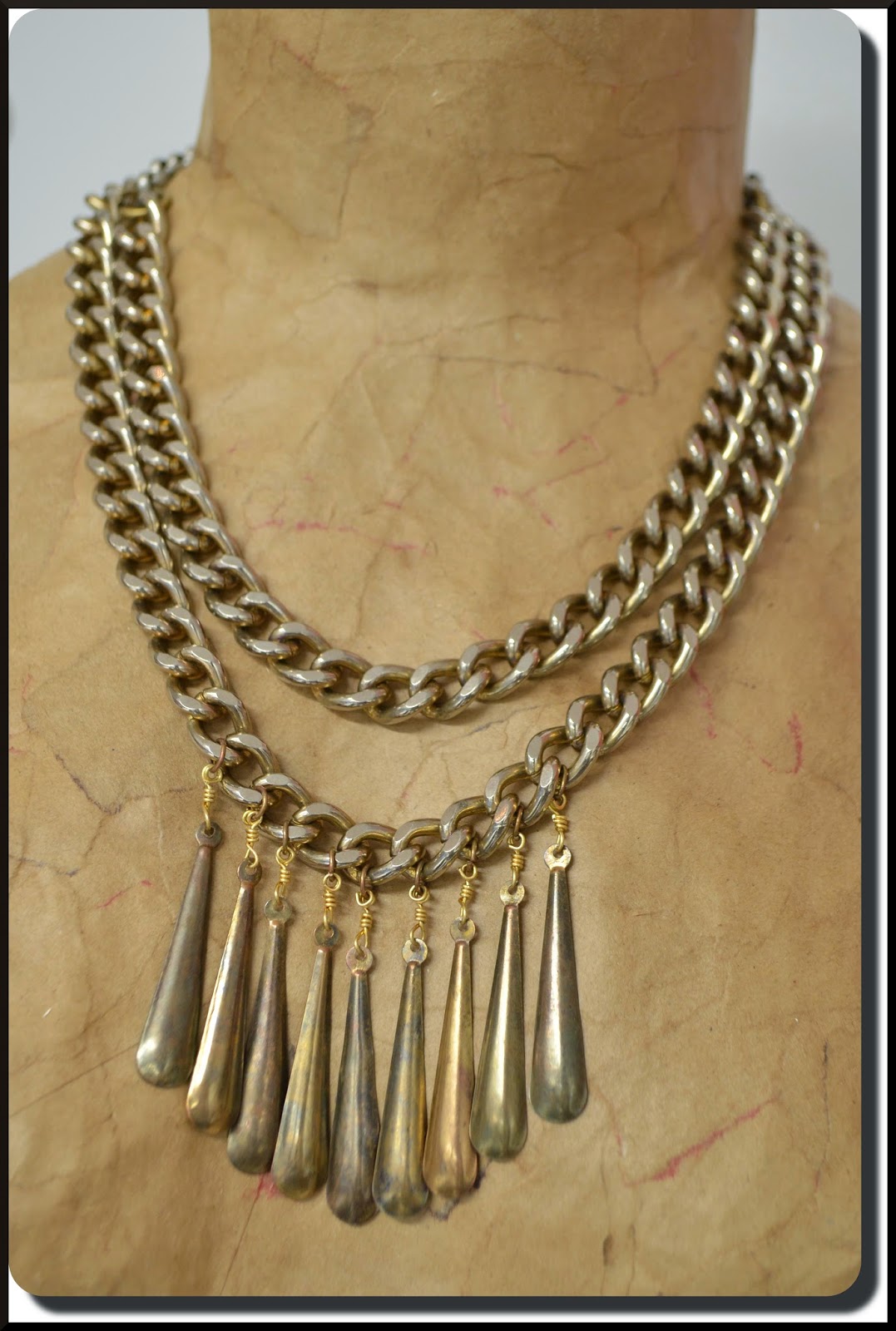 How I Wear MY PEACE of jewelry Repurposed Gold & Silver "New" Necklace