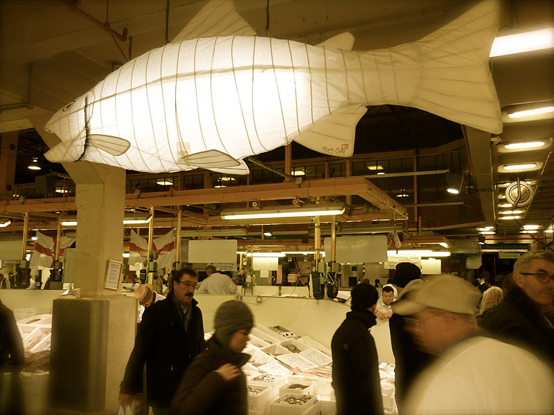 Helena Halme Author New Year's Eve Morning at Billingsgate Fish Market in London