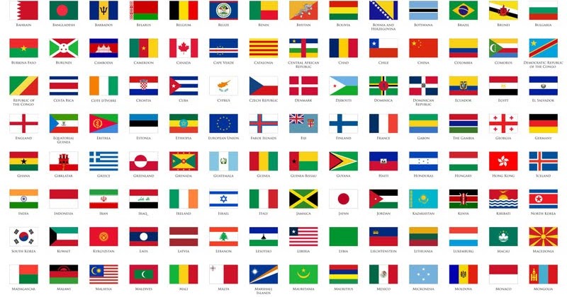 Bendera Jumlah Negara Di Dunia