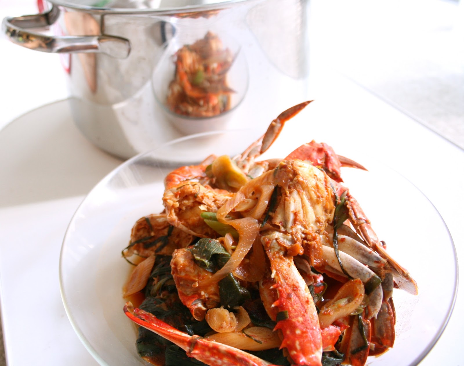 MD cooks for two Spicy Crab Stew Ggotgae jjigae