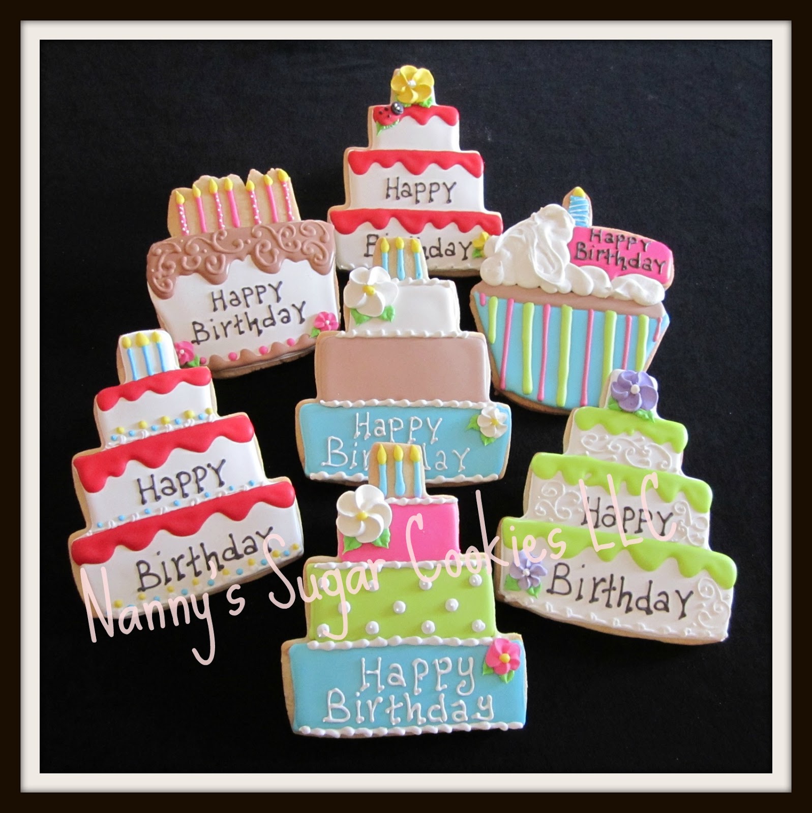Nanny's Sugar Cookies LLC Birthday Cookie favors