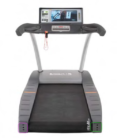 SPORTSART T680 TREADMILL WALK BELT ADJUSTMENT Electro help