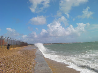 sea defences by fort cumberland eastney