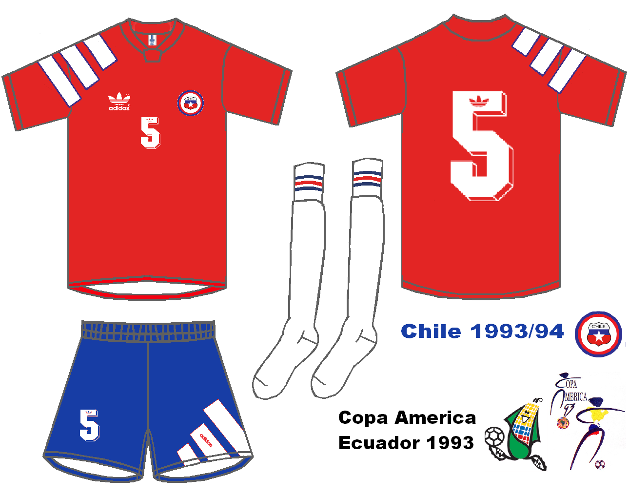.. INDUMENTARIA DEPORTIVA Chile 1993 1994