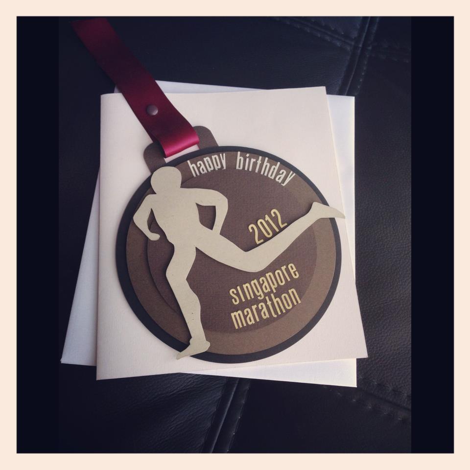 Fluffyheartz ♥ Birthday Card for a Marathon Runner