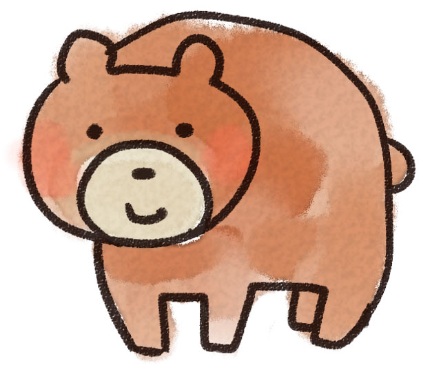 クマのイラスト 動物 ゆるかわいい無料イラスト素材集