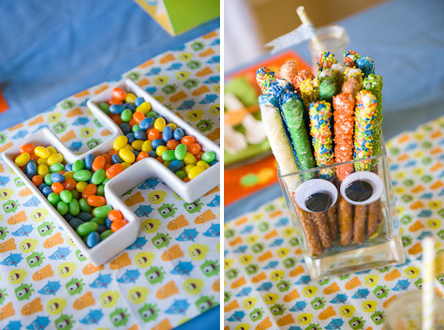 Food on a table, with Party and Birthday