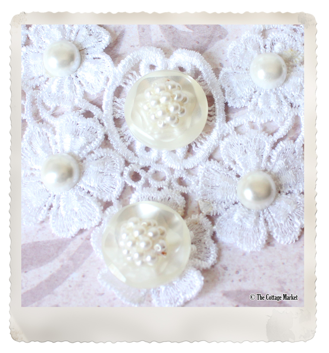 Lace Applique Necklace DIY The Cottage Market