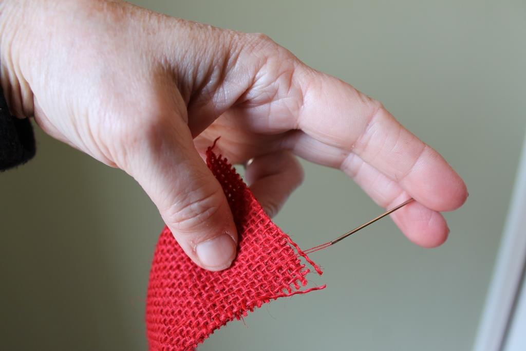 how to make a burlap flower